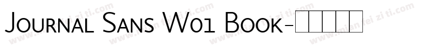Journal Sans W01 Book字体转换